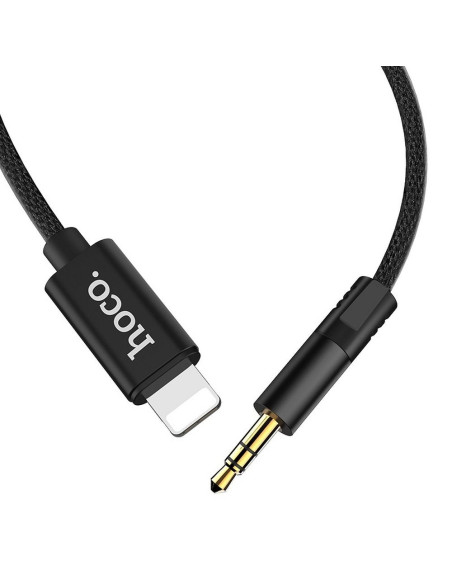 HOCO câble AUX Audio Jack 3,5mm pour Lightning 8-pin UPA13 noir