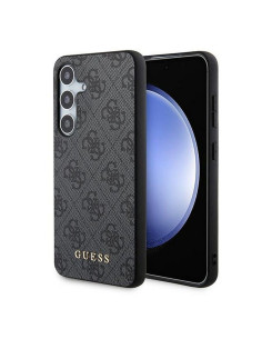 GUESS Coque pour SAMSUNG A35 GUOHCSA35G4GFGR (PU 4G Classic Metal Logo) noir
