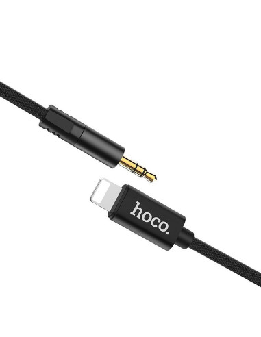 HOCO câble AUX Audio Jack 3,5mm pour Lightning 8-pin UPA13 noir