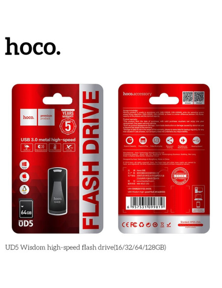 HOCO pendrive WISDOM High-Speed UD5 64GO USB3.0