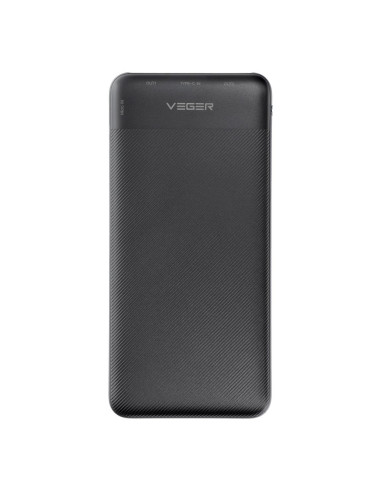 Banque d'énergie VEGER 10 000 mAh L10 (W1105) noir EOL