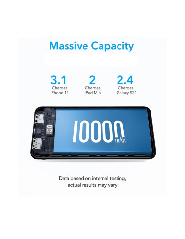 Banque d'énergie VEGER 10 000 mAh L10 (W1105) noir EOL