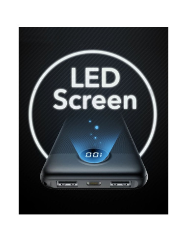 Banque d'énergie VEGER 10 000 mAh L10 (W1105) noir EOL