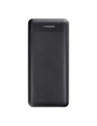 VEGER powerbank 30 000 mAh PD QC3.0 3A 20W L30 (W3008PD) noir
