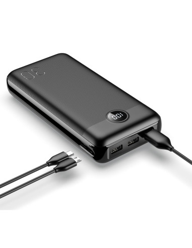 VEGER powerbank 30 000 mAh PD QC3.0 3A 20W L30 (W3008PD) noir