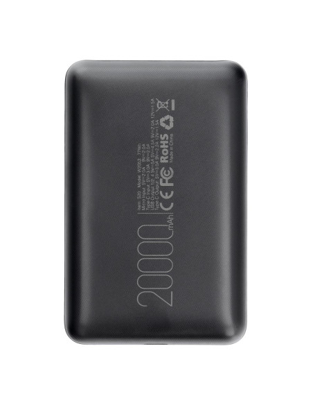 VEGER powerbank 20 000 mAh PD QC3.0 2A 22.5W S20 (W2053) noir