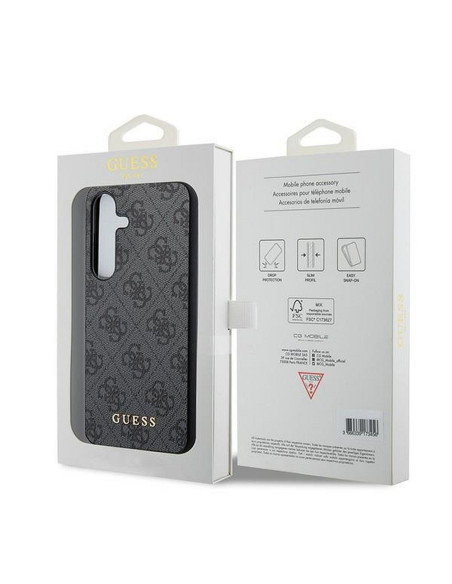 GUESS Coque pour SAMSUNG A55 GUOHCSA55G4GFGR (PU 4G Classic Metal Logo) noir