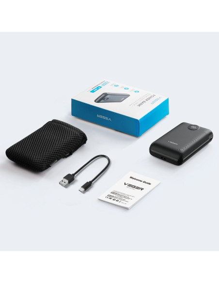 VEGER powerbank 20 000 mAh PD QC3.0 2A 22.5W S20 (W2053) noir
