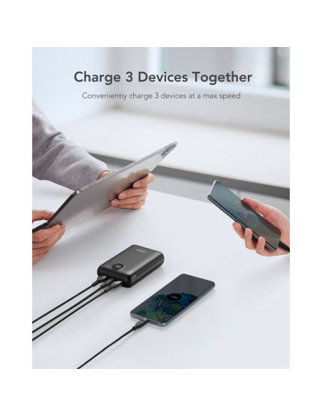 VEGER powerbank 20 000 mAh PD QC3.0 2A 22.5W S20 (W2053) noir