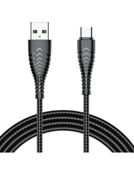 VEGER Câble USB A vers Type C 2,4A V104 1,2 m noir