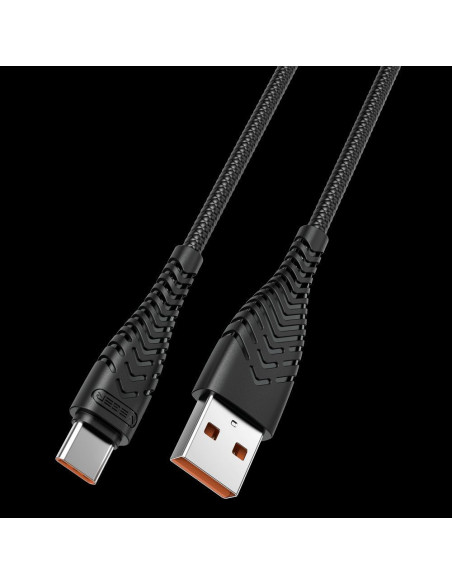 VEGER Câble USB A vers Type C 2,4A V104 1,2 m noir