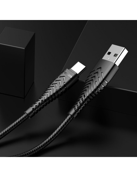 VEGER Câble USB A vers Type C 2,4A V104 1,2 m noir