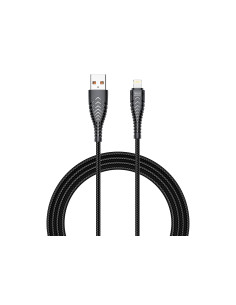 VEGER Câble USB A vers Lightning 2,4A V105 1,2 m noir
