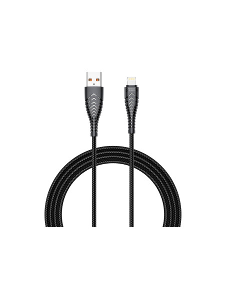 VEGER Câble USB A vers Lightning 2,4A V105 1,2 m noir
