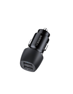 VEGER chargeur de voiture 2xUSB 17W 3.4A CC316-2A noir