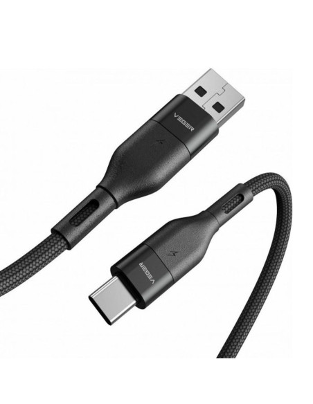 VEGER Câble USB A vers Type C PD 5A 100W AC03 1,2 m noir