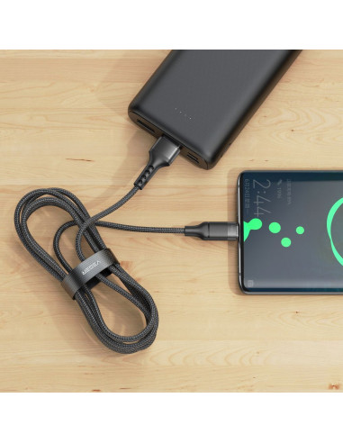VEGER Câble USB A vers Type C PD 5A 100W AC03 1,2 m noir