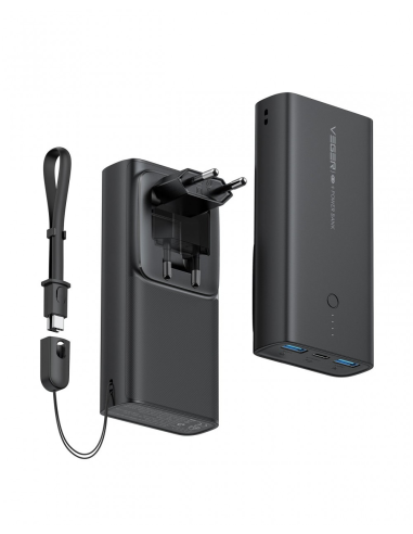 VEGER powerbank 10 000 mAh PD QC3.0 20W ACE100 (W1146) noir