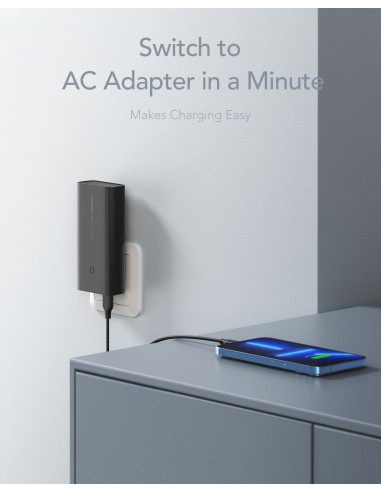 VEGER powerbank 10 000 mAh PD QC3.0 20W ACE100 (W1146) noir