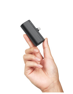 Banque d'énergie VEGER 5 000 mAh avec connecteur intégré Type C PD QC3.0 3A 20W PlugOn (W0556) noir 2