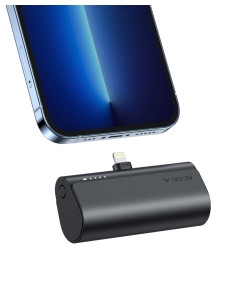 Banque d'énergie VEGER 5 000 mAh avec Lightning PD QC3.0 3A 20W PlugOn intégré (W0556P) noir