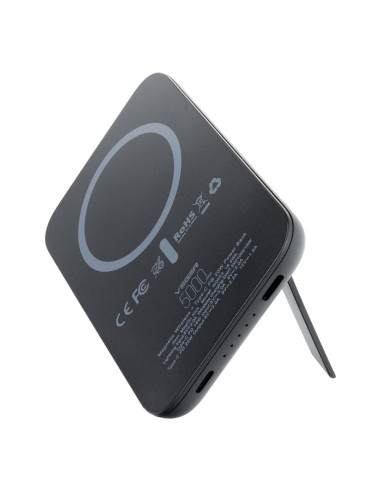 Banque d'énergie VEGER 5 000 mAh avec charge inductive compatible avec MagSafe PD QC3.0 2A 20W MagOn Kick (V0553P / W0553P) noir