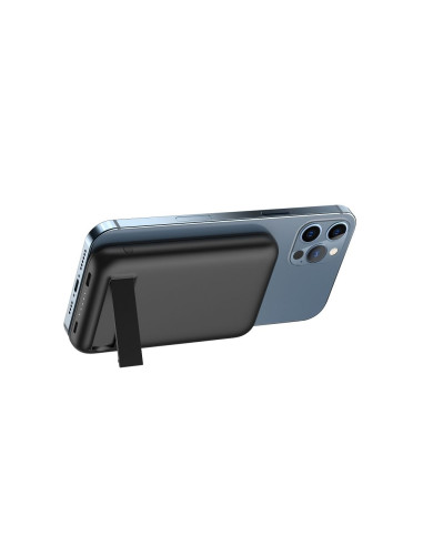 Banque d'énergie VEGER 5 000 mAh avec charge inductive compatible avec MagSafe PD QC3.0 2A 20W MagOn Kick (V0553P / W0553P) noir