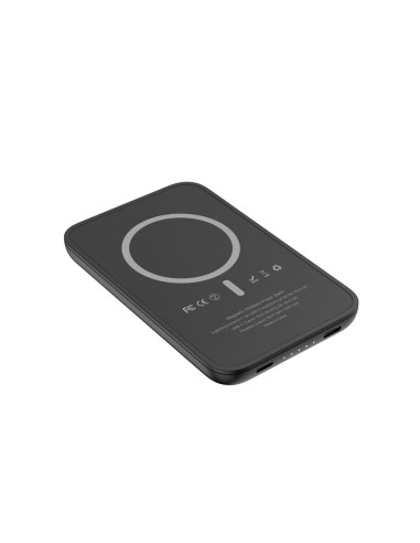 Banque d'énergie VEGER 5 000 mAh avec charge inductive compatible avec MagSafe PD QC3.0 2A 20W MagOn Kick (V0553P / W0553P) noir
