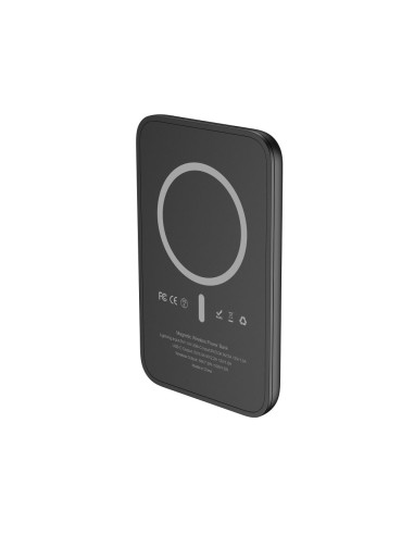 Banque d'énergie VEGER 5 000 mAh avec charge inductive compatible avec MagSafe PD QC3.0 2A 20W MagOn Kick (V0553P / W0553P) noir