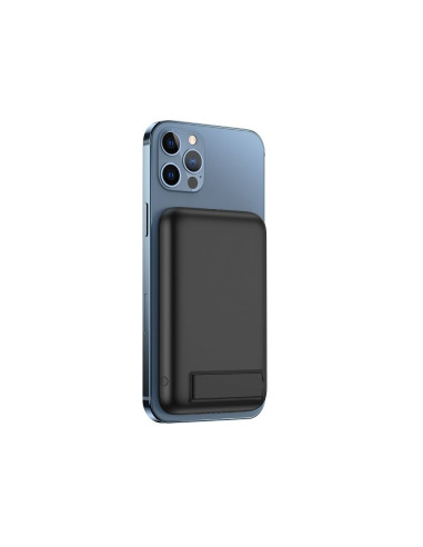Banque d'énergie VEGER 5 000 mAh avec charge inductive compatible avec MagSafe PD QC3.0 2A 20W MagOn Kick (V0553P / W0553P) noir