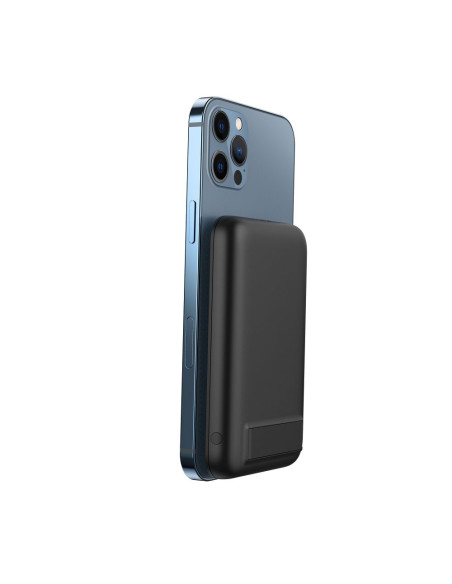 Banque d'énergie VEGER 5 000 mAh avec charge inductive compatible avec MagSafe PD QC3.0 2A 20W MagOn Kick (V0553P / W0553P) noir