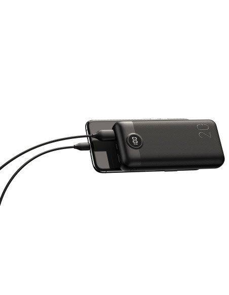 VEGER powerbank 20 000 mAh PD QC3.0 2A 20W L20S (VP2039PD / W2039PD) noir