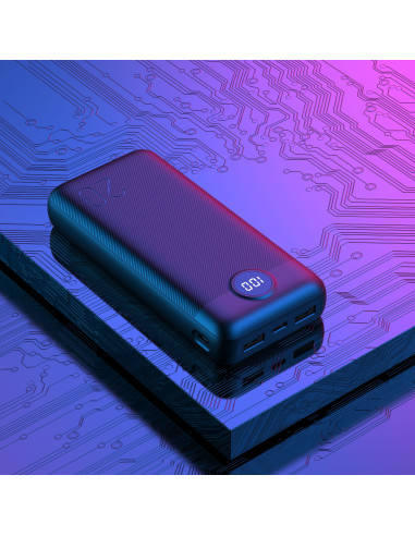 VEGER powerbank 20 000 mAh PD QC3.0 2A 20W L20S (VP2039PD / W2039PD) noir