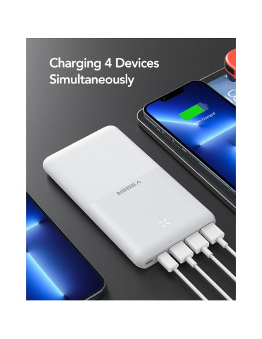 VEGER powerbank 20 000 mAh PD QC3.0 3A 20W S22 (W2060) blanc EOL