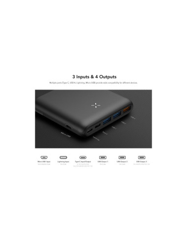 VEGER powerbank 20 000 mAh PD QC3.0 3A 20W S22 (W2060) blanc EOL