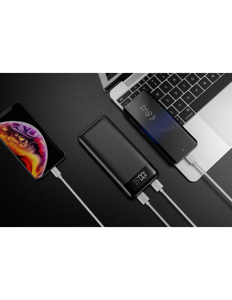 Banque d'énergie VEGER 20 000 mAh L21 (W2019) noir.
