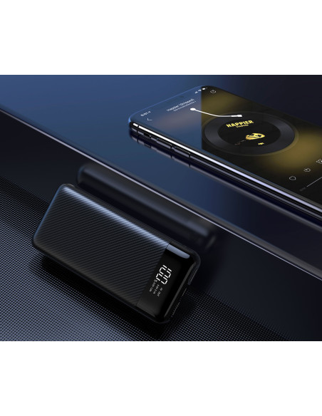 Banque d'énergie VEGER 20 000 mAh L21 (W2019) noir.