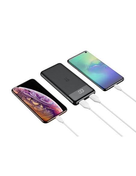 Banque d'énergie VEGER 10 000 mAh L11 (W1087) noir