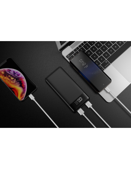 Banque d'énergie VEGER 10 000 mAh L11 (W1087) noir