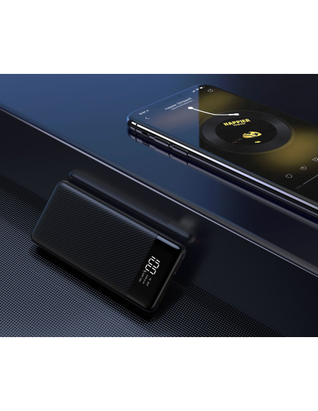 Banque d'énergie VEGER 10 000 mAh L11 (W1087) noir