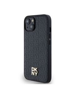Coque DKNY pour IPHONE 14 compatible avec MagSafe DKHMP14SPSHRPSK (DKNY HC MagSafe Pu Repeat Pattern W/Stack Logo) noir 2