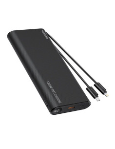 VEGER powerbank 25 000 mAh avec câbles Type C / Lightning PD 130W intégrés TCE130 (W2503) noir