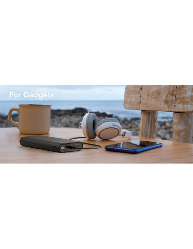 VEGER powerbank 25 000 mAh avec câbles Type C / Lightning PD 130W intégrés TCE130 (W2503) noir