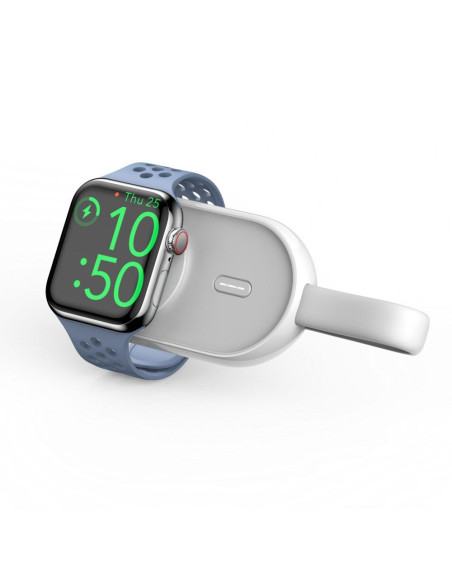 VEGER powerbank 1200 mAh pour montre compatible avec l'Apple Watch Pomme (W0102) blanc