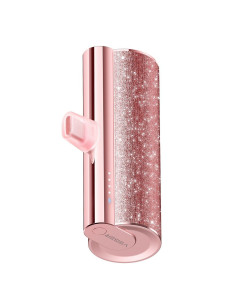 Banque d'énergie VEGER 5 000 mAh avec PD intégré Type C QC3.0 2.4A 12W PlugOn (W0573) rose