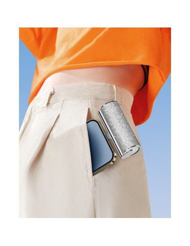 Banque d'énergie VEGER 5 000 mAh avec Lightning PD QC3.0 2.4A 12W PlugOn (W0573P) argenté