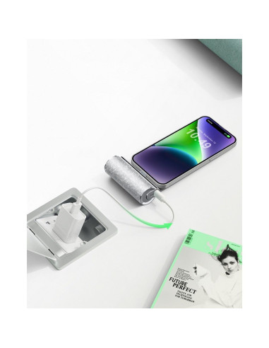 Banque d'énergie VEGER 5 000 mAh avec Lightning PD QC3.0 2.4A 12W PlugOn (W0573P) argenté