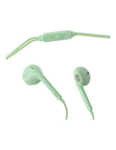 Kit HF / ecouteurs avec micro Jack 3,5mm PA-E65 vert