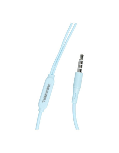 Kit HF / ecouteurs avec micro Jack 3,5mm PA-E65 bleu