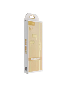 Kit HF / ecouteurs avec micro Jack 3,5mm PA-E67 jaune